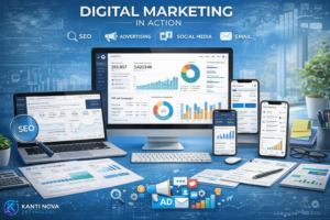 Professional digital marketing services including SEO, social media marketing, PPC advertising and email marketing for business growth