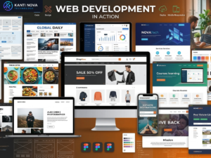 Professional website development services for business growth with responsive design and SEO optimization